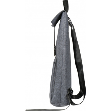 Logo trade promotional giveaway photo of: RPET Felt Backpack BIRMINGHAM